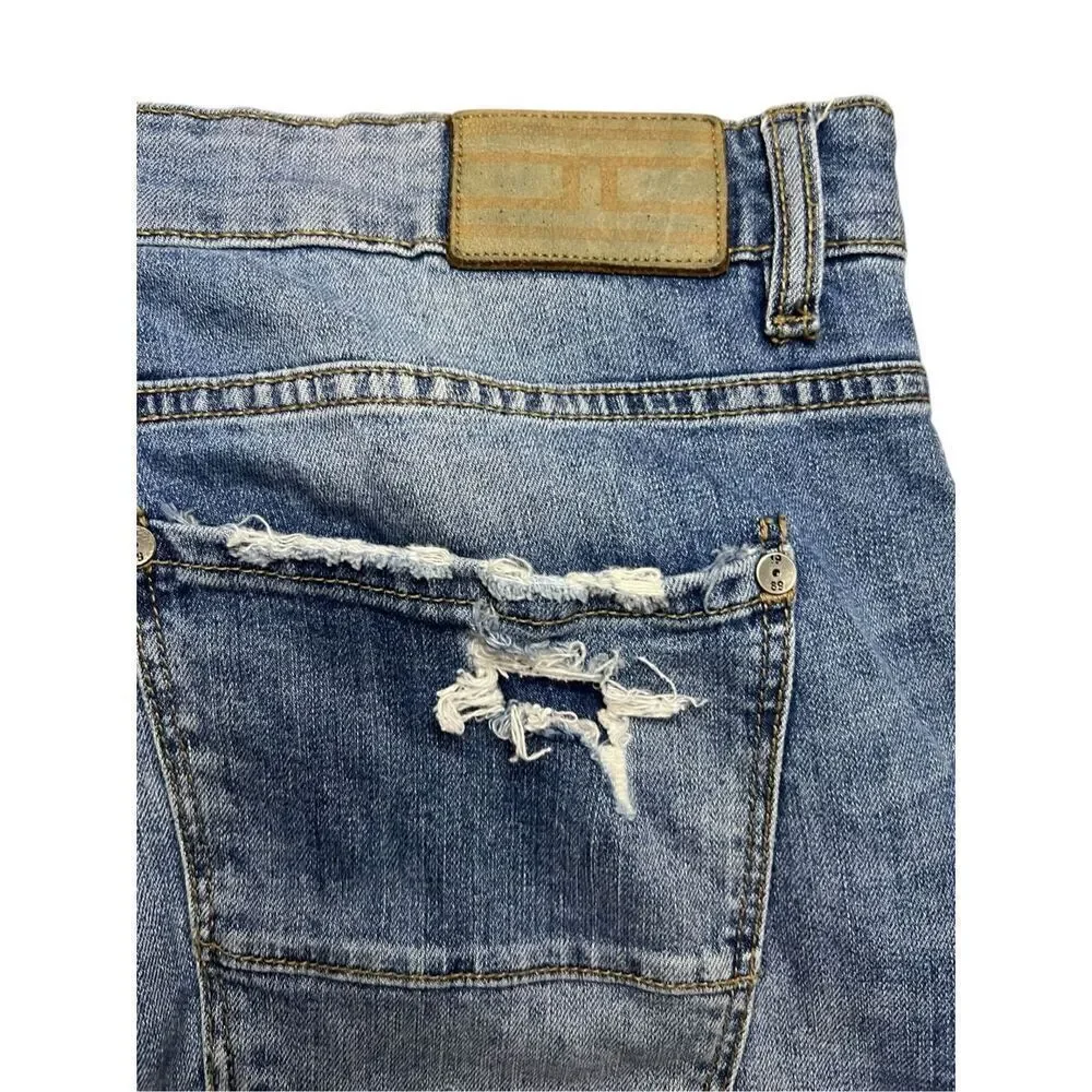 Jordan Craig Sean Men’s Distressed Denim Jeans Stretch Relaxed Fit 36/32‎